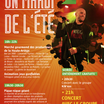 Marché artisanal Ariège ,Concert à Auzat