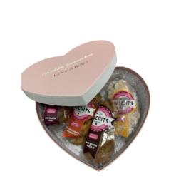 coffret cadeau st Valentin 4 parfums biscuits artisanaux fabriqué en Ariege